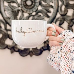 Baby Mama White Round Coffee Tea Mug